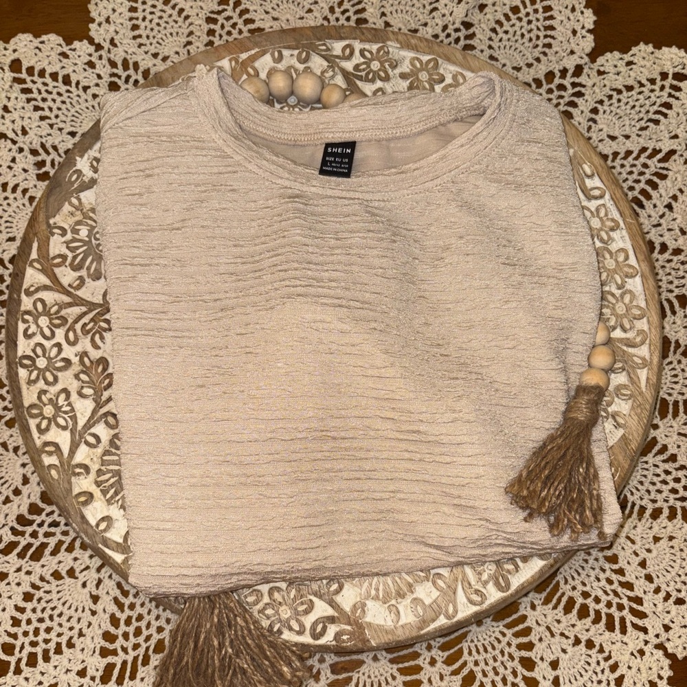 SHEIN Beige Blouse